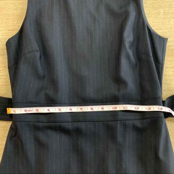 J. Crew Navy Pinstripe Sheath Dress NWT - Picture 9 of 10